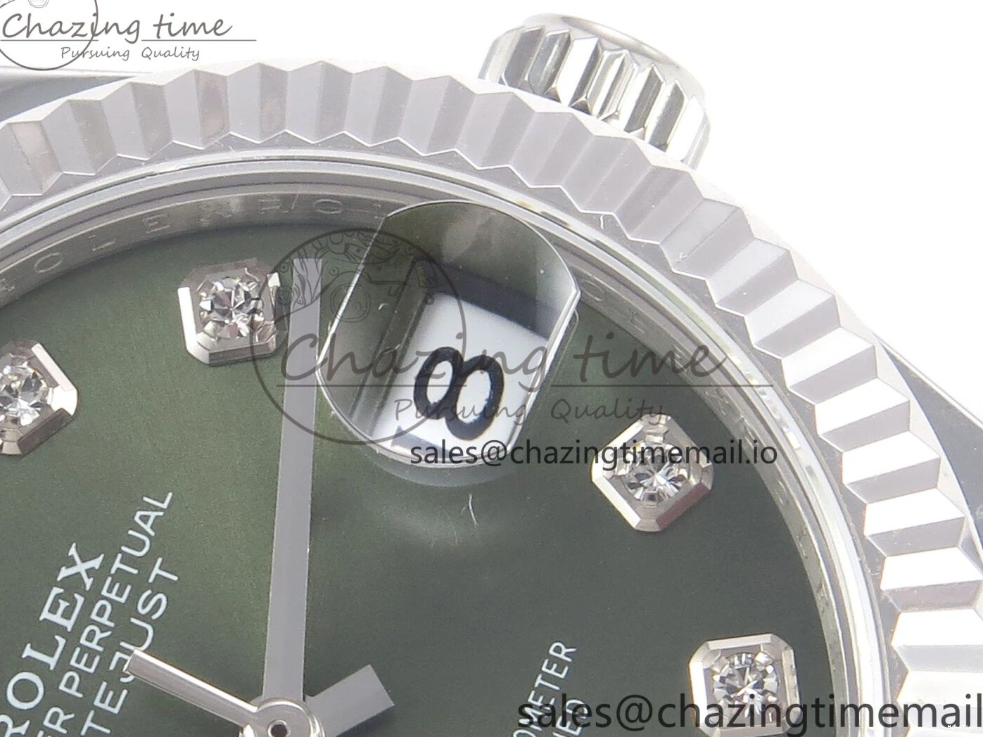 MiroTime 0428 Durable DateJust 31 278274 SS GMF 1:1 Best Edition 904L Steel Green Diamonds Dial on Jubilee Bracelet A 1163